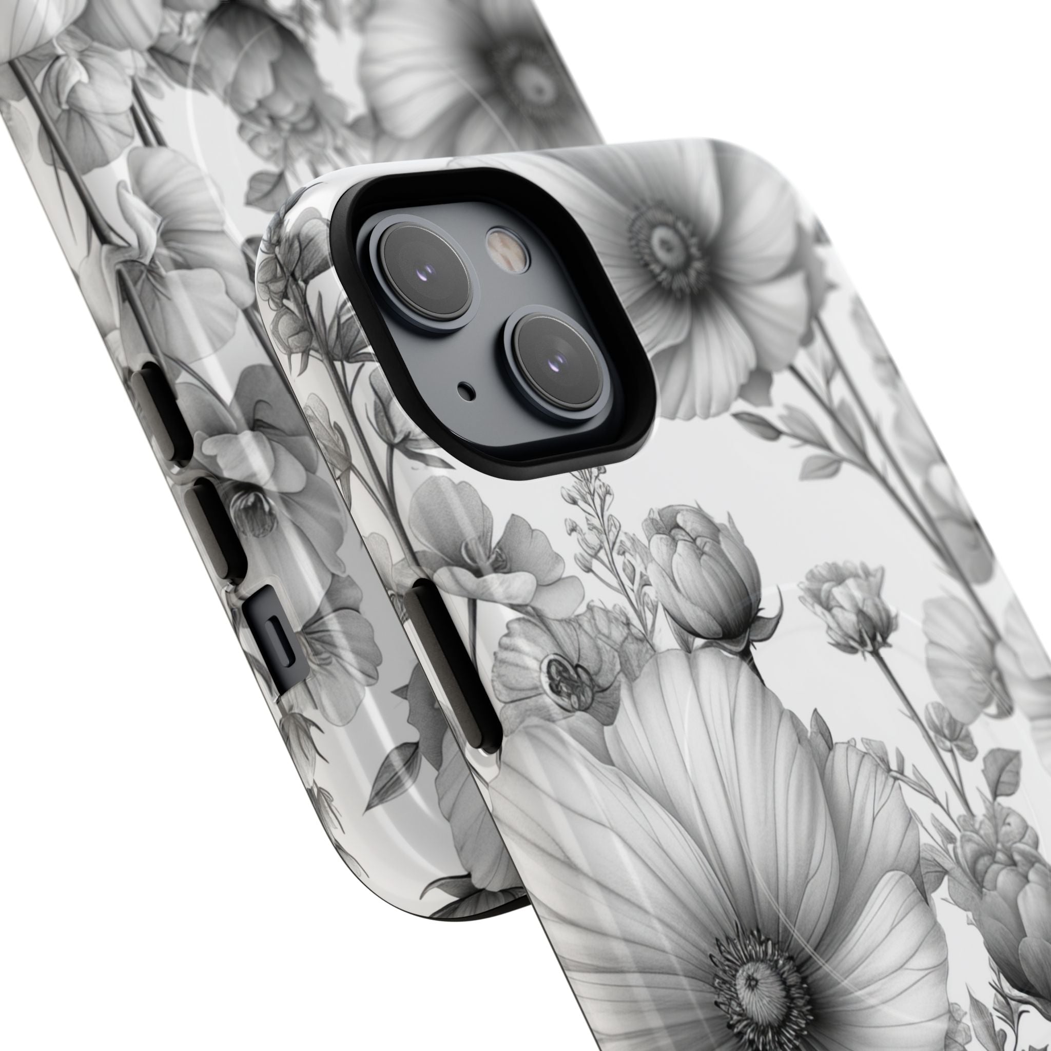 Vintage Floral Etching iPhone 14 - Tough+