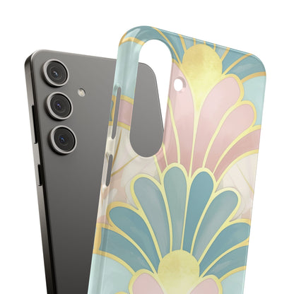 Pastel Deco Elegance - Slim Samsung S24 Phone Case