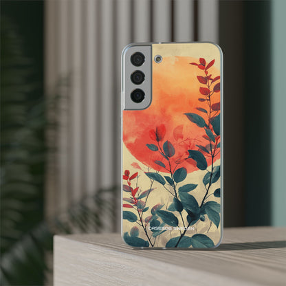 Orange Sun Harmony - Flexi Samsung S22 Phone Case