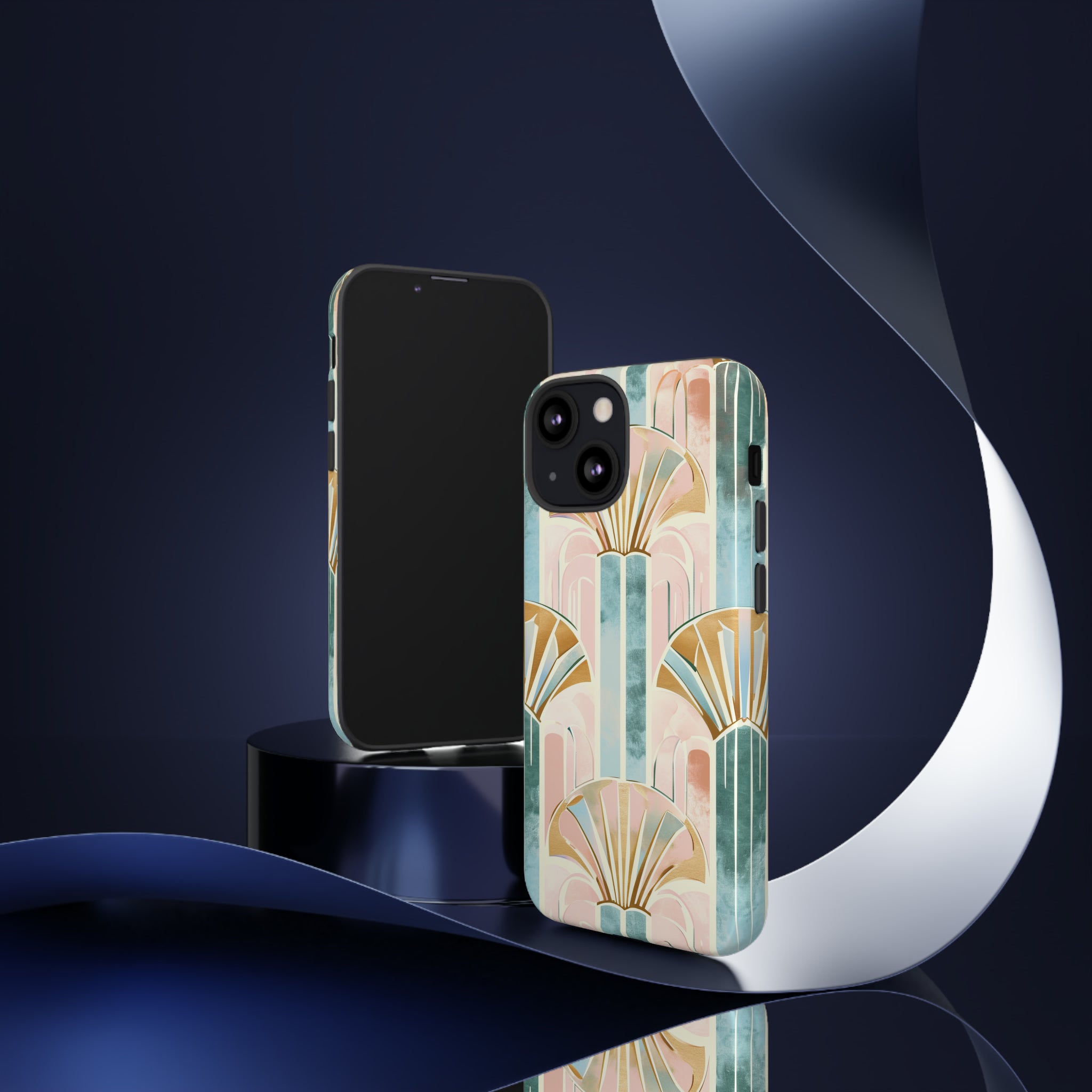 Art Deco Pastel Geometry - Protective Phone Case