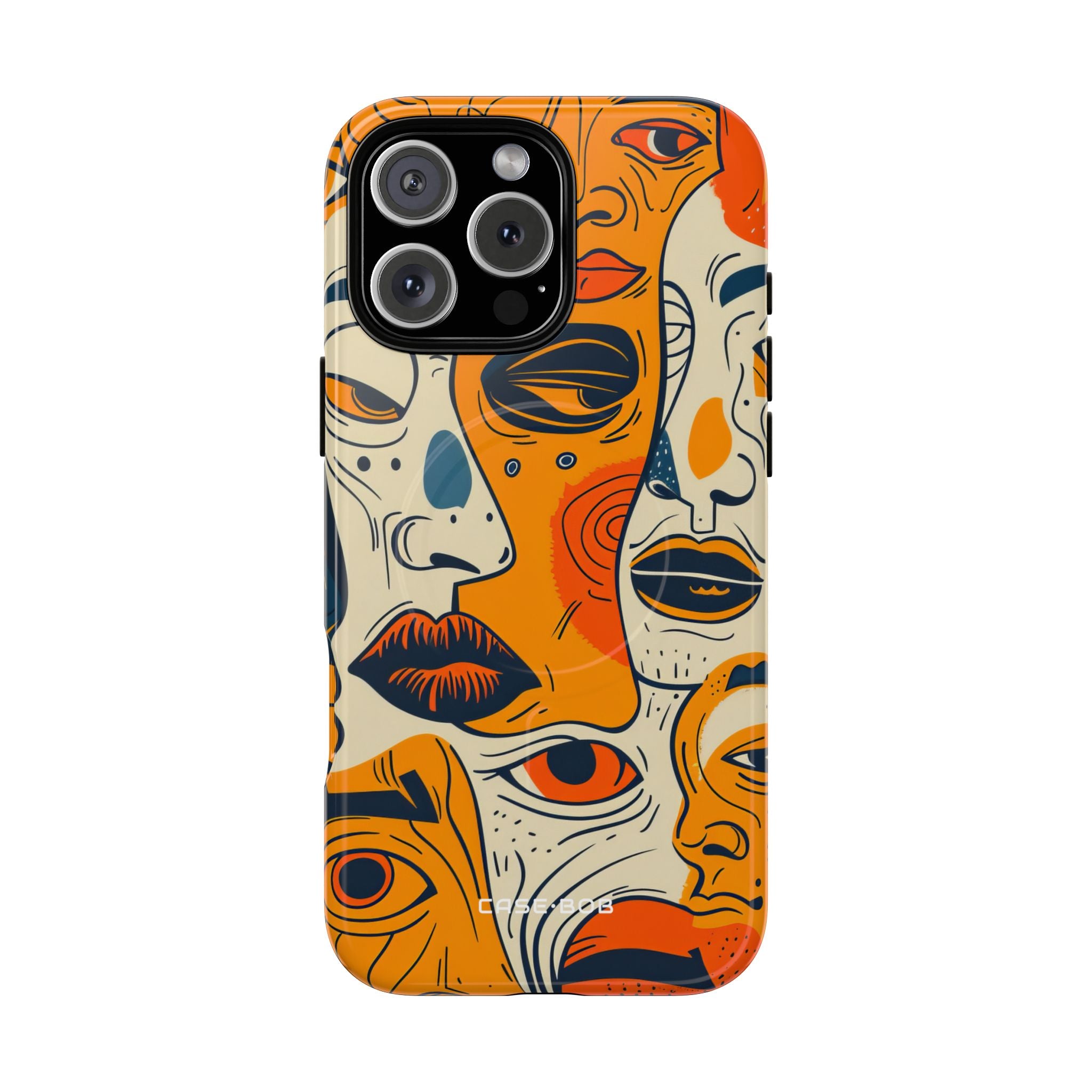 Tangled Faces Sunset iPhone 16 Pro Max Case - Tough+
