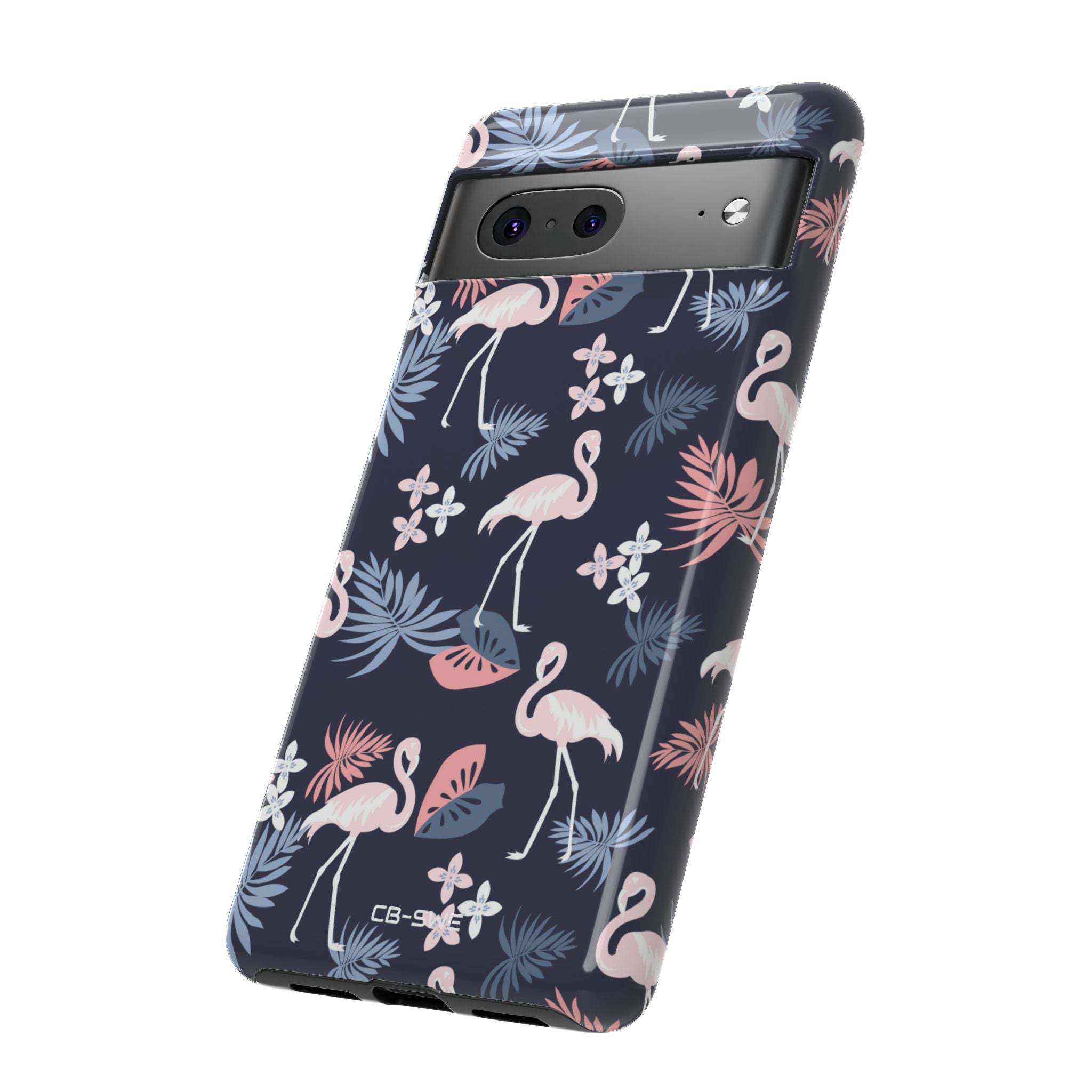 Flamingos Dance Playfully - Google Pixel Case