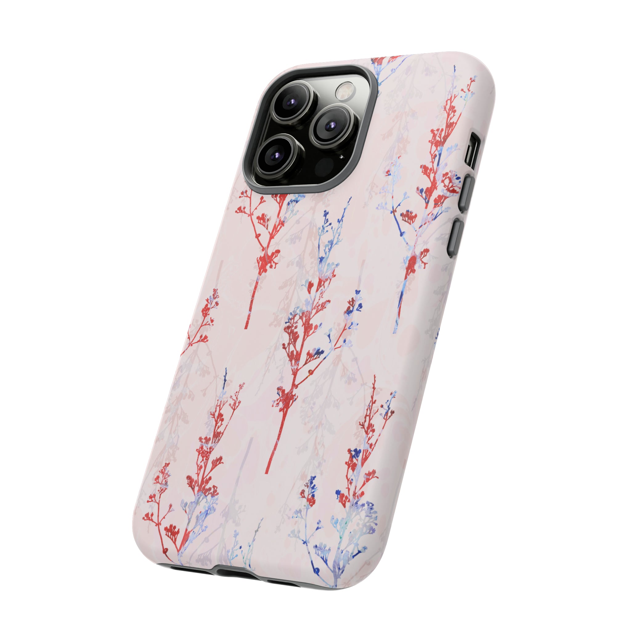 Pink Vintage Flowers - Protective Phone Case