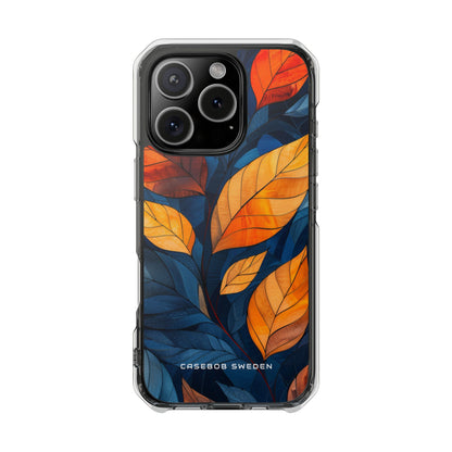 Stained Glass Blossoms iPhone 16 - Clear Impact Phone Case