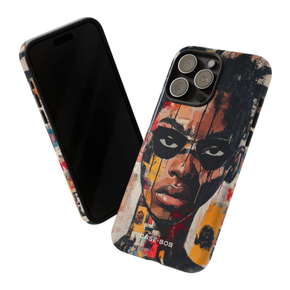 Masked Portrait Drips iPhone 15 Pro Max Case - Tough