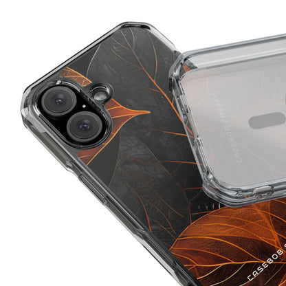 Autumn Leaf Elegance iPhone 16 - Clear Impact Phone Case