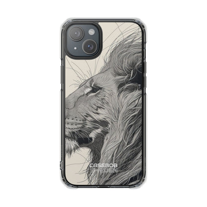 Majestic Lion Profile iPhone 15 - Impact Clear+