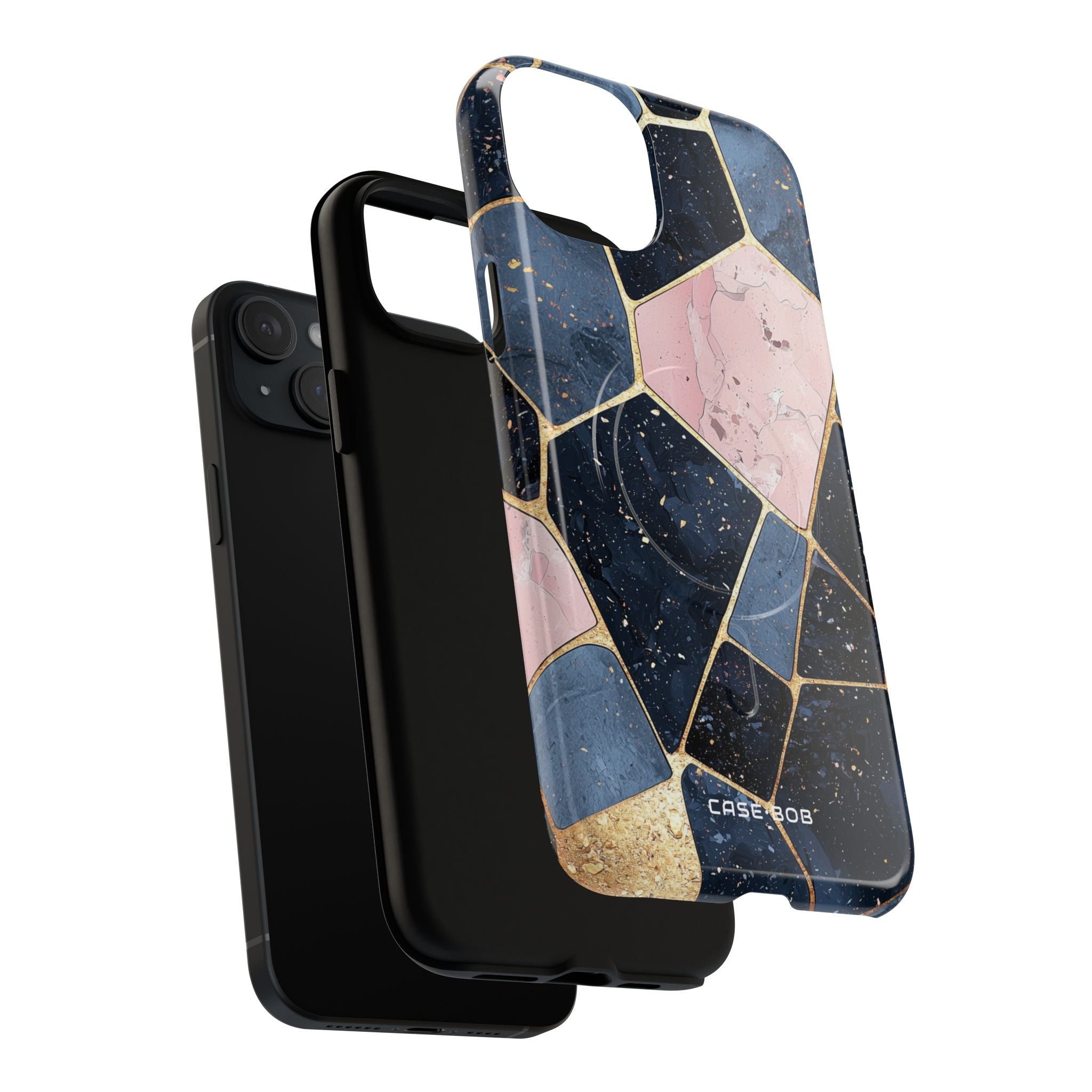 Golden Mosaic iPhone 15 Plus Case - Tough+