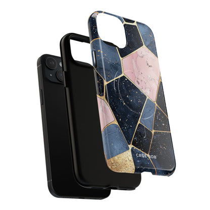Golden Mosaic iPhone 15 Plus Case - Tough+