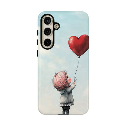 Heart Balloon Glow Samsung S24 Plus Case - Tough