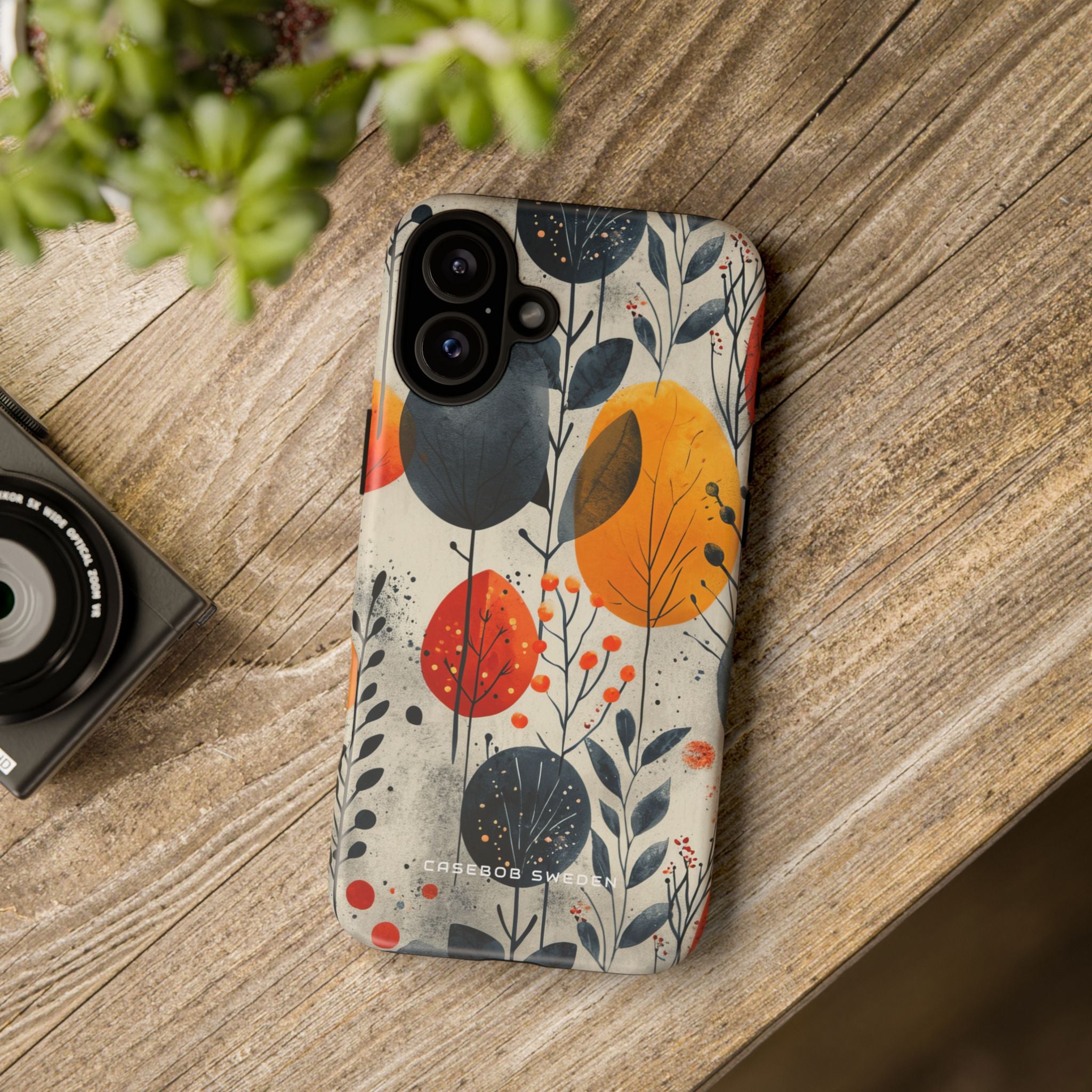 Vibrant Leaf Harmony iPhone 16 - Tough Phone Case