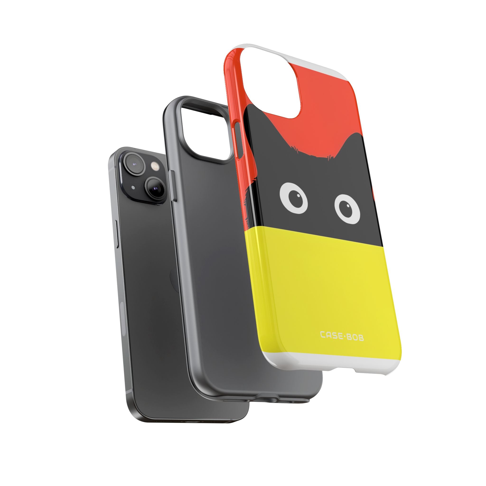 Peekaboo Cat Crimson iPhone 14 Plus Case - Tough