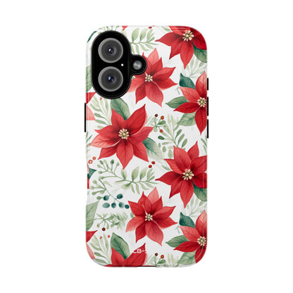 Poinsettias Bloom Bright - iPhone Case