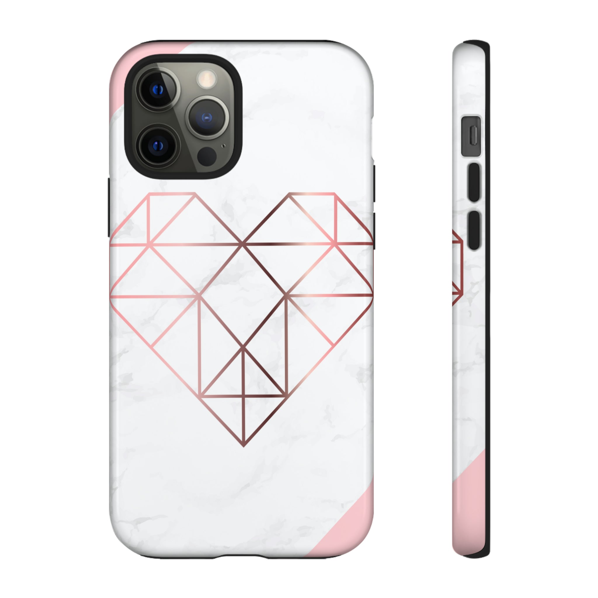 Heart Rose Gold - Protective Phone Case