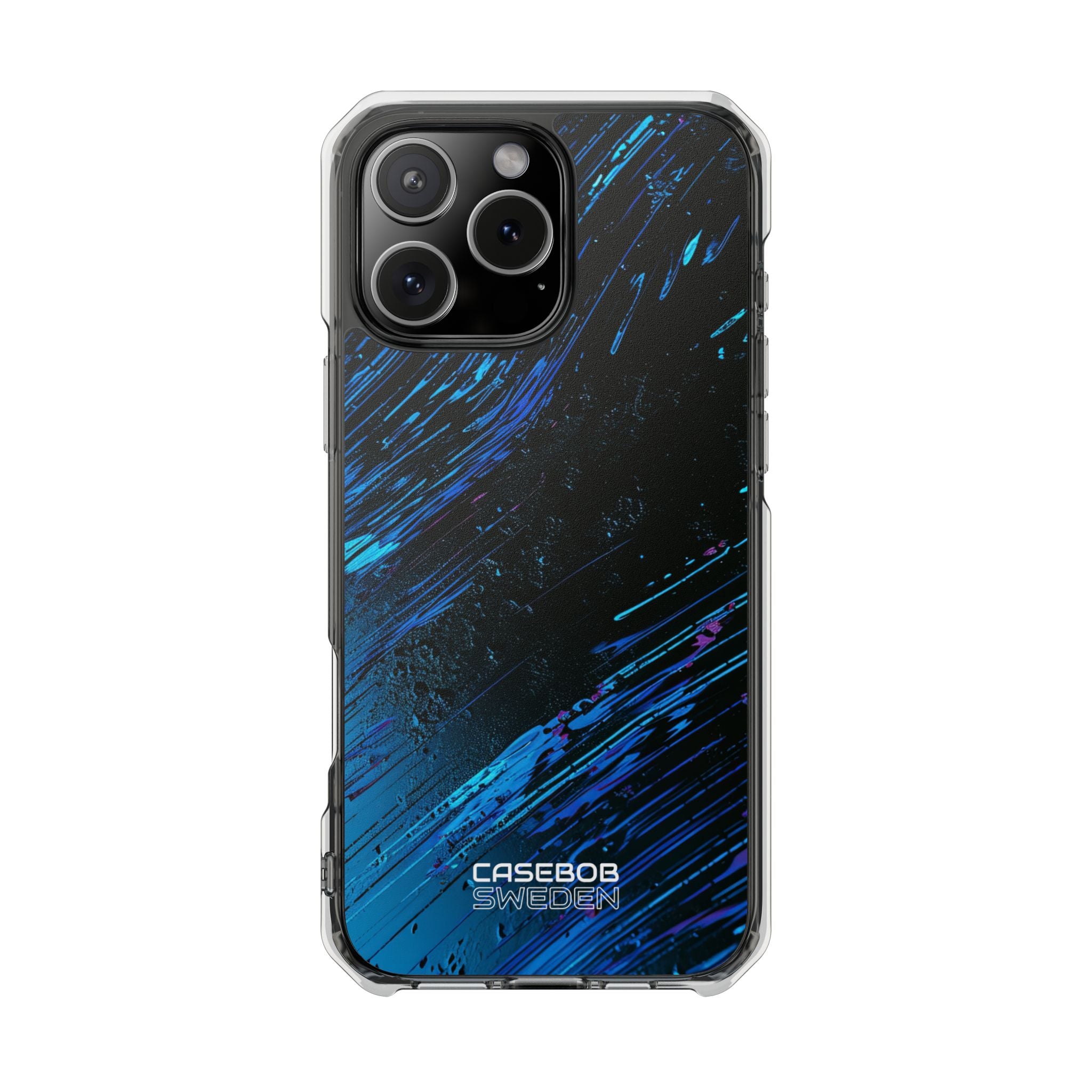 Midnight Blue Currents iPhone 16 - Impact Clear+