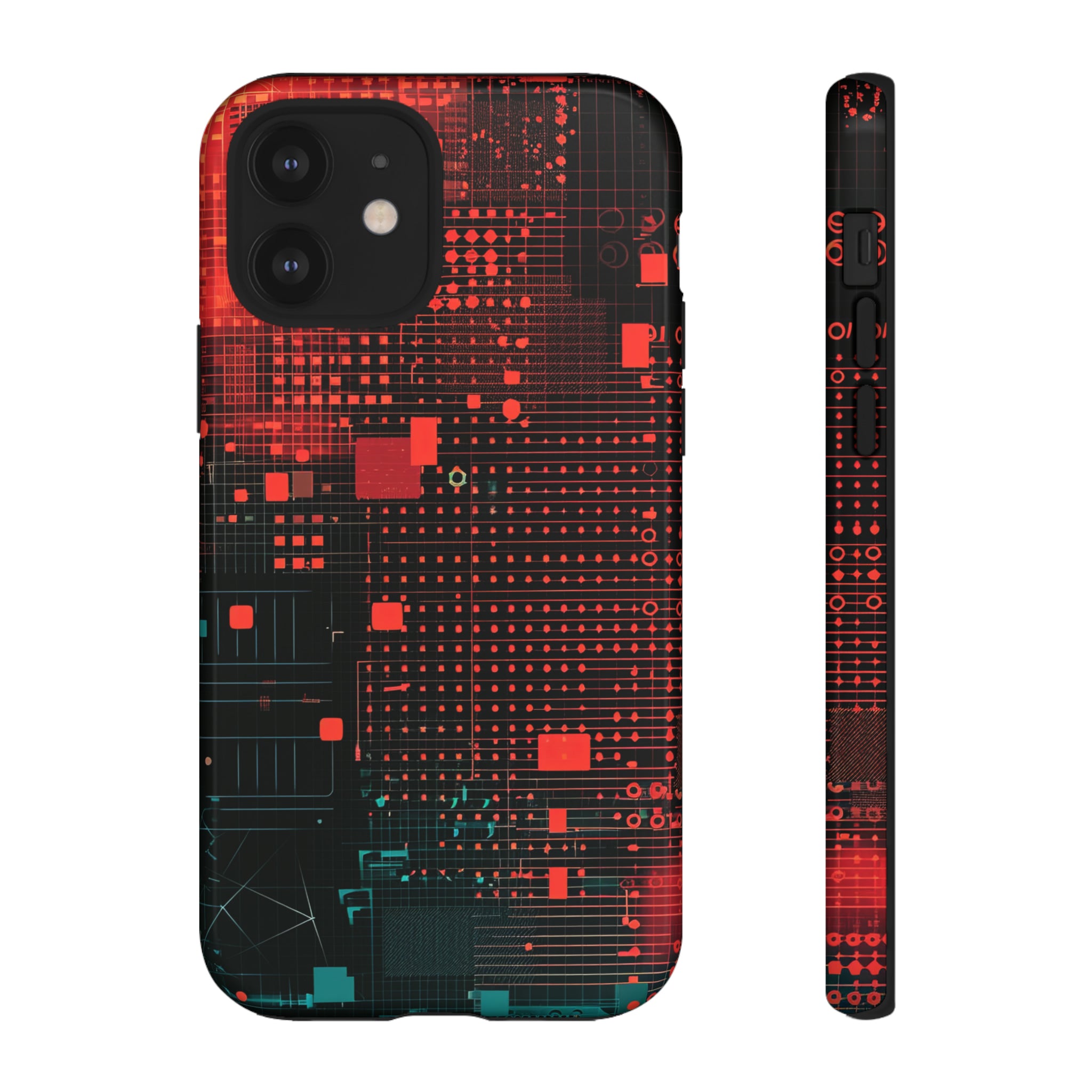 Secure Spectrum: Digital Gradient - Protective Phone Case