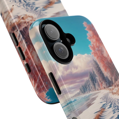Snowy Footprints iPhone 16 Plus Case - Tough
