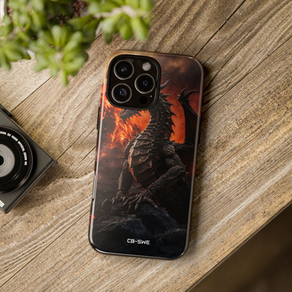 Fiery Dragon Soars - iPhone Case