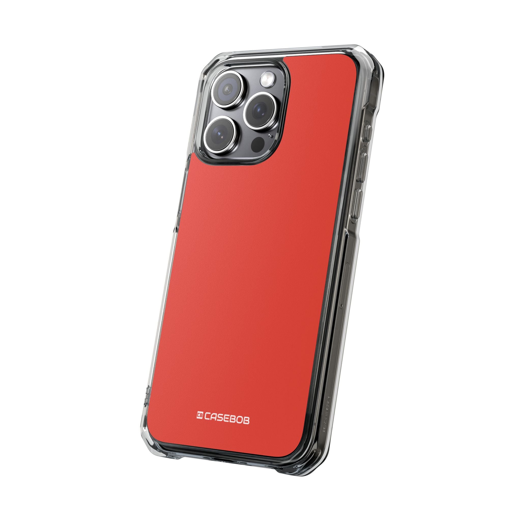 Cinnabar Red - Clear Impact Case for iPhone