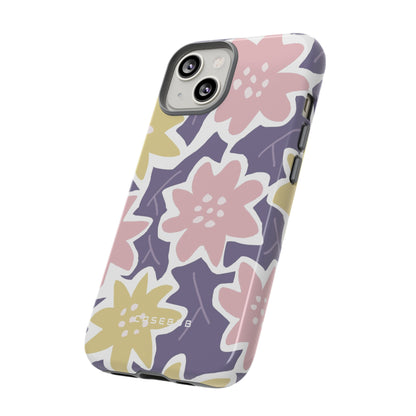 Purple Happy Flower - Protective Phone Case