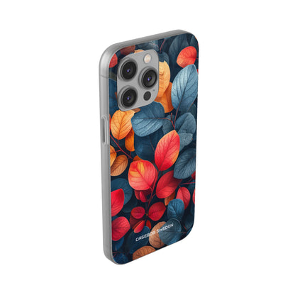 Vibrant Nature Leaves - Flexi iPhone 14 Phone Case