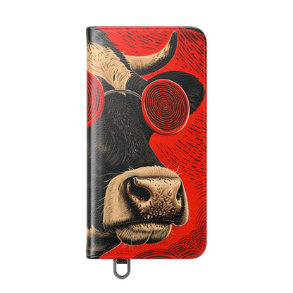 Spiral Cow Vision - Samsung S25 Case - Wallet