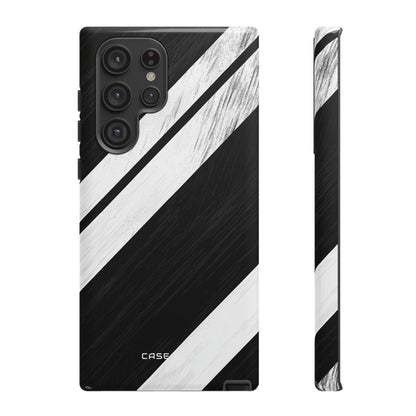 Distressed Stripe Motion Samsung S22 Ultra Case - Tough