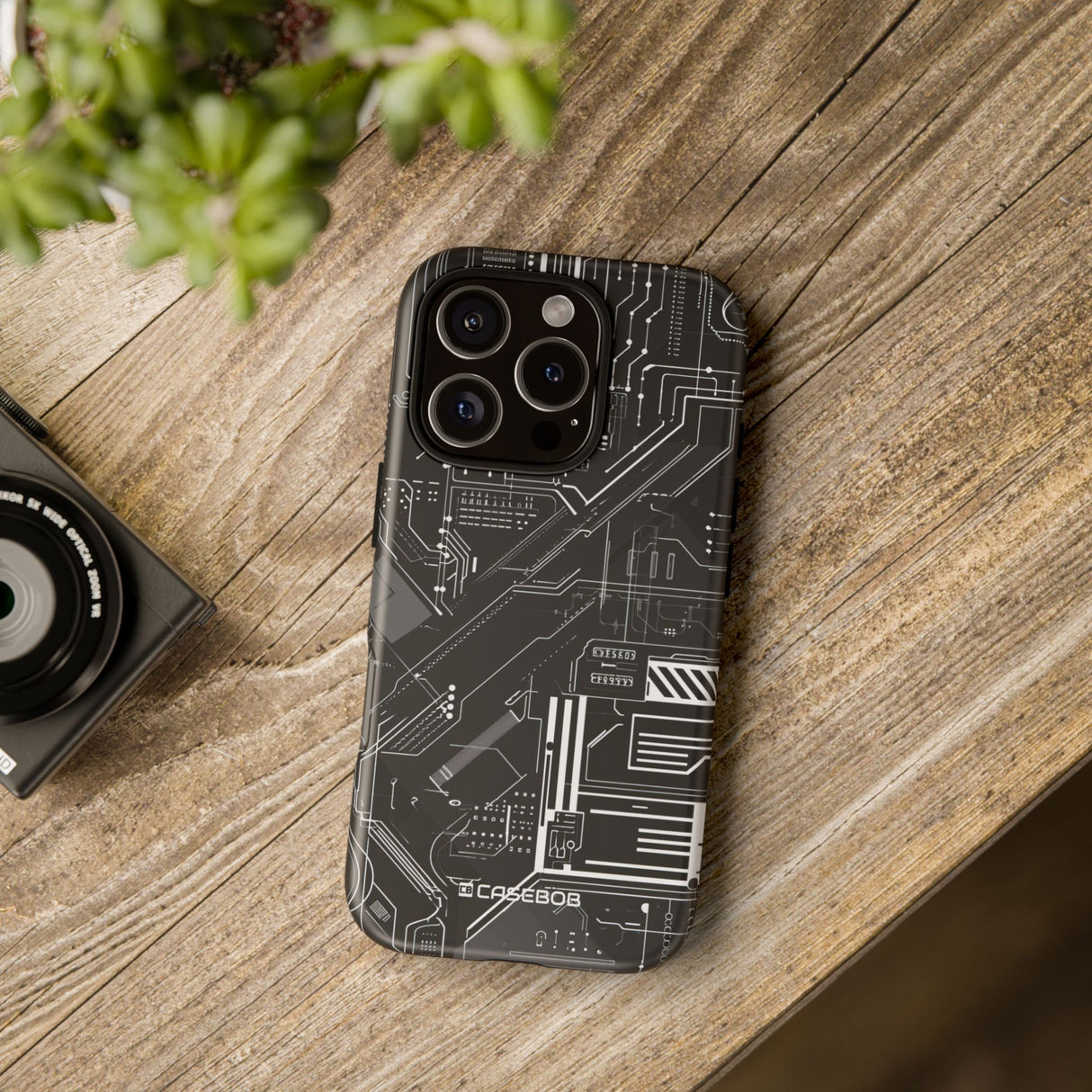 Circuitry Elegance: Futuristic Precision - for iPhone 16