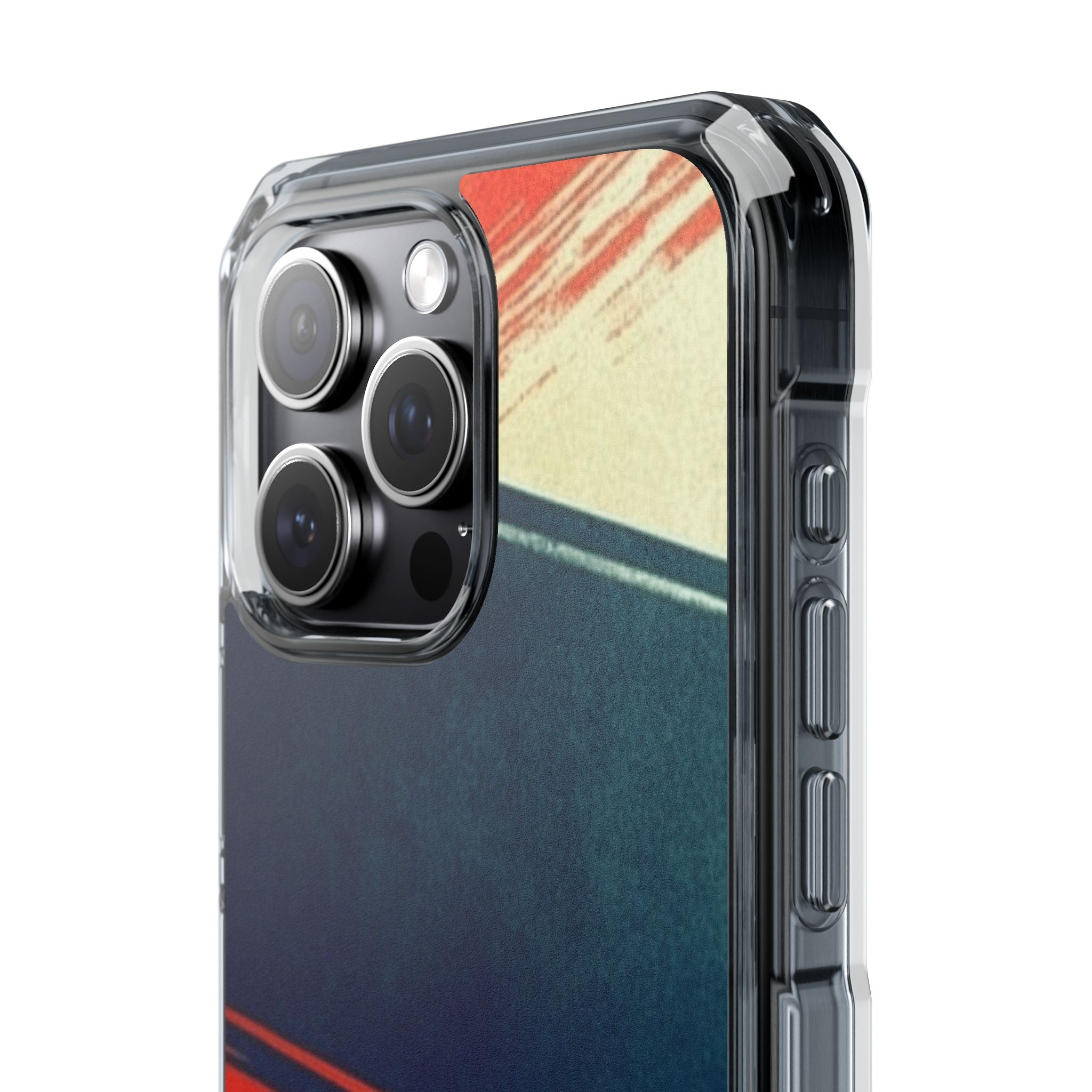 Blue Diagonal Motion iPhone 15 Pro Max Case - Impact