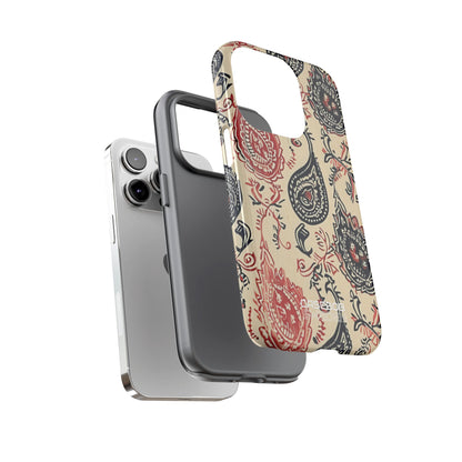 Tourbillon Paisley Marine iPhone 14 - Tough
