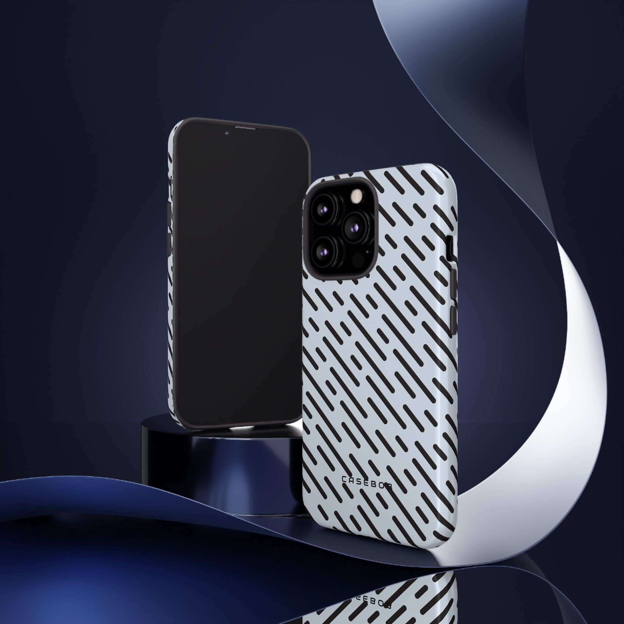 Monochrome Dash - Protective Phone Case