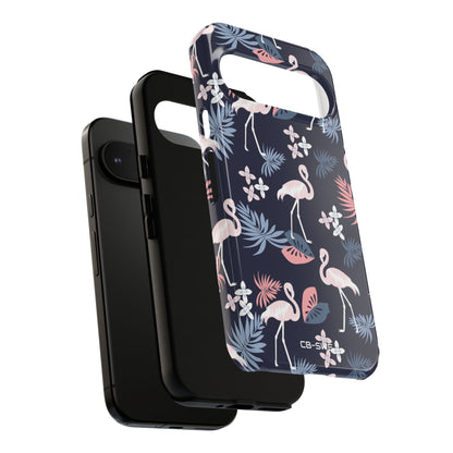 Flamingos Dance Playfully - Google Pixel Case