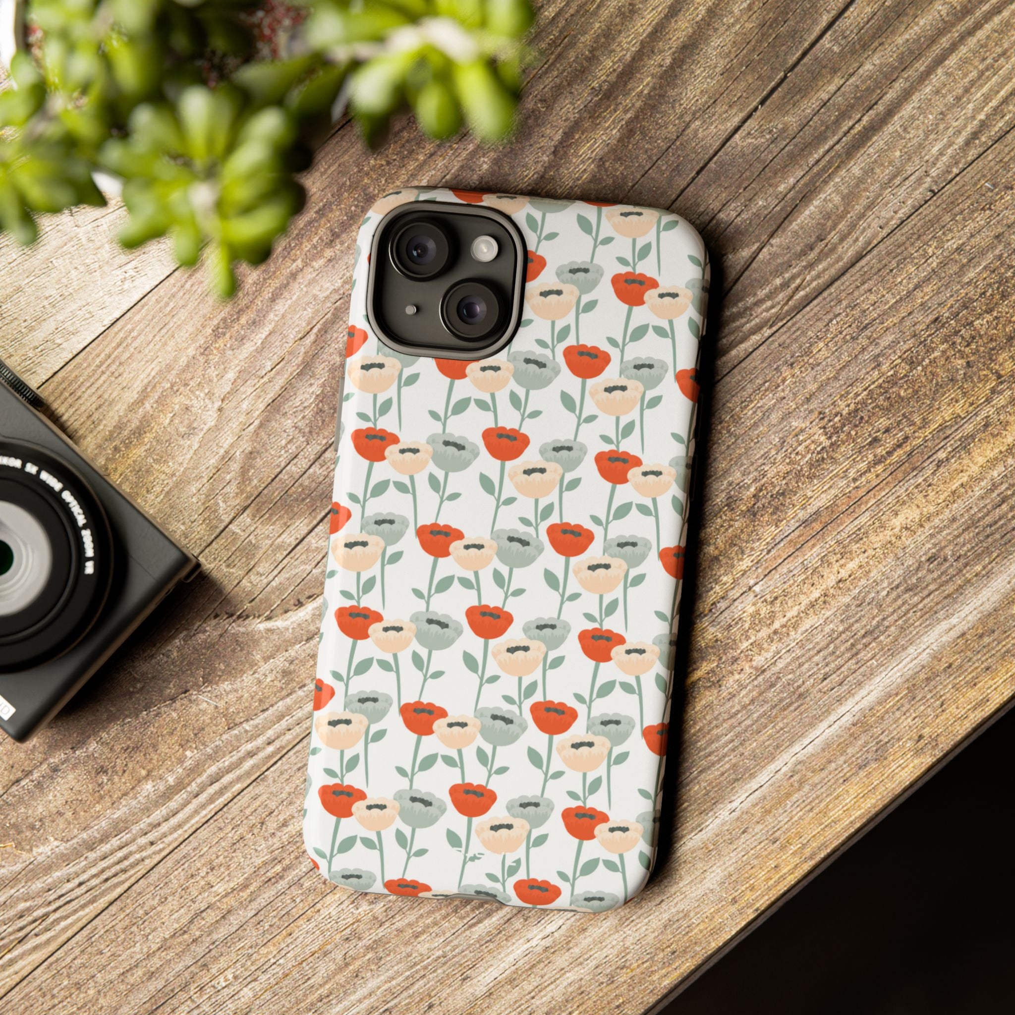 Minimalist Floral Elegance - iPhone Case