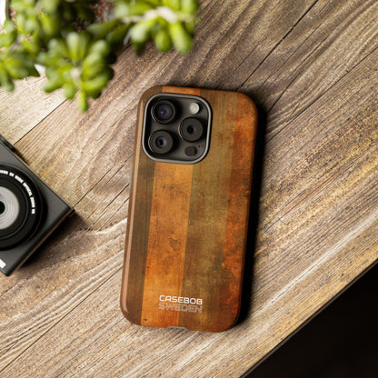 Rustik randig textur iPhone 15 – Tough