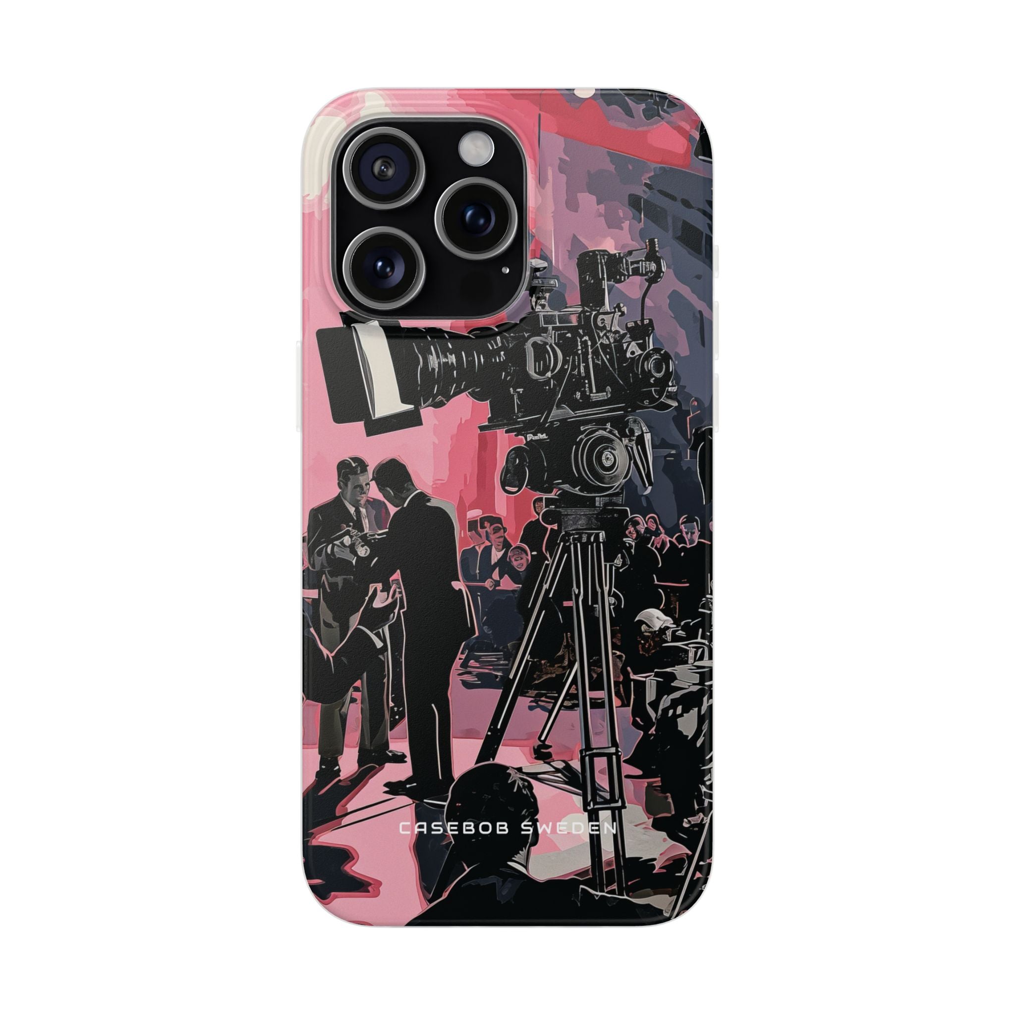 Retro Cinematic Spotlight iPhone 15 - Flexi Phone Case