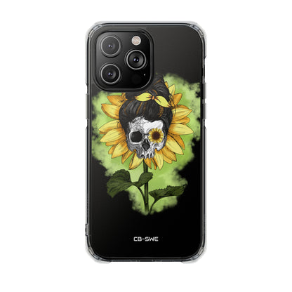 Sunflower Skull Fusion iPhone Case - Impact