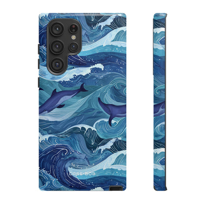 Dolphin Waves Samsung S22 Ultra Case - Tough