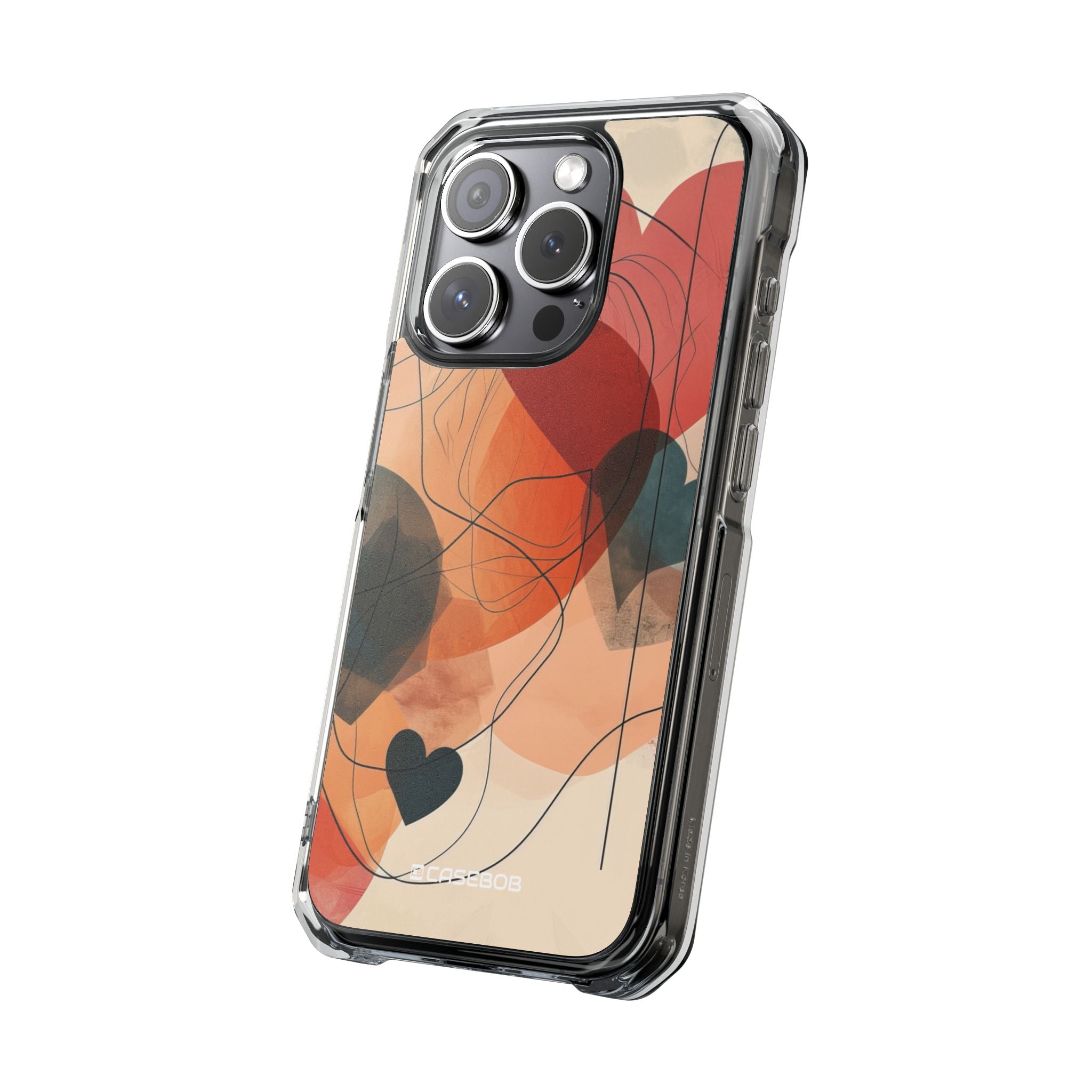 Abstract Heart Harmony - Phone Case for iPhone