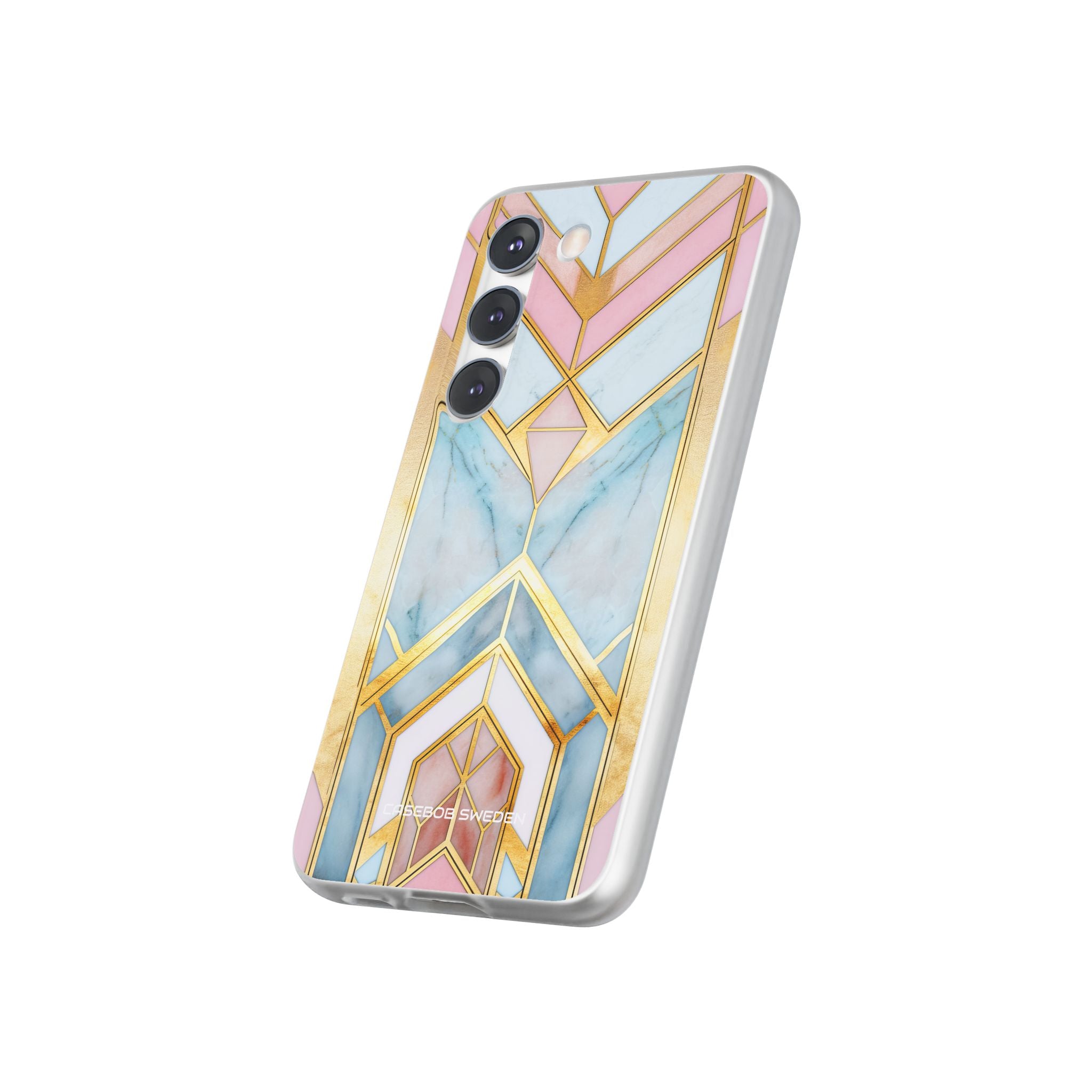 Gold Pink Art Deco - Flexi Samsung S23 Phone Case