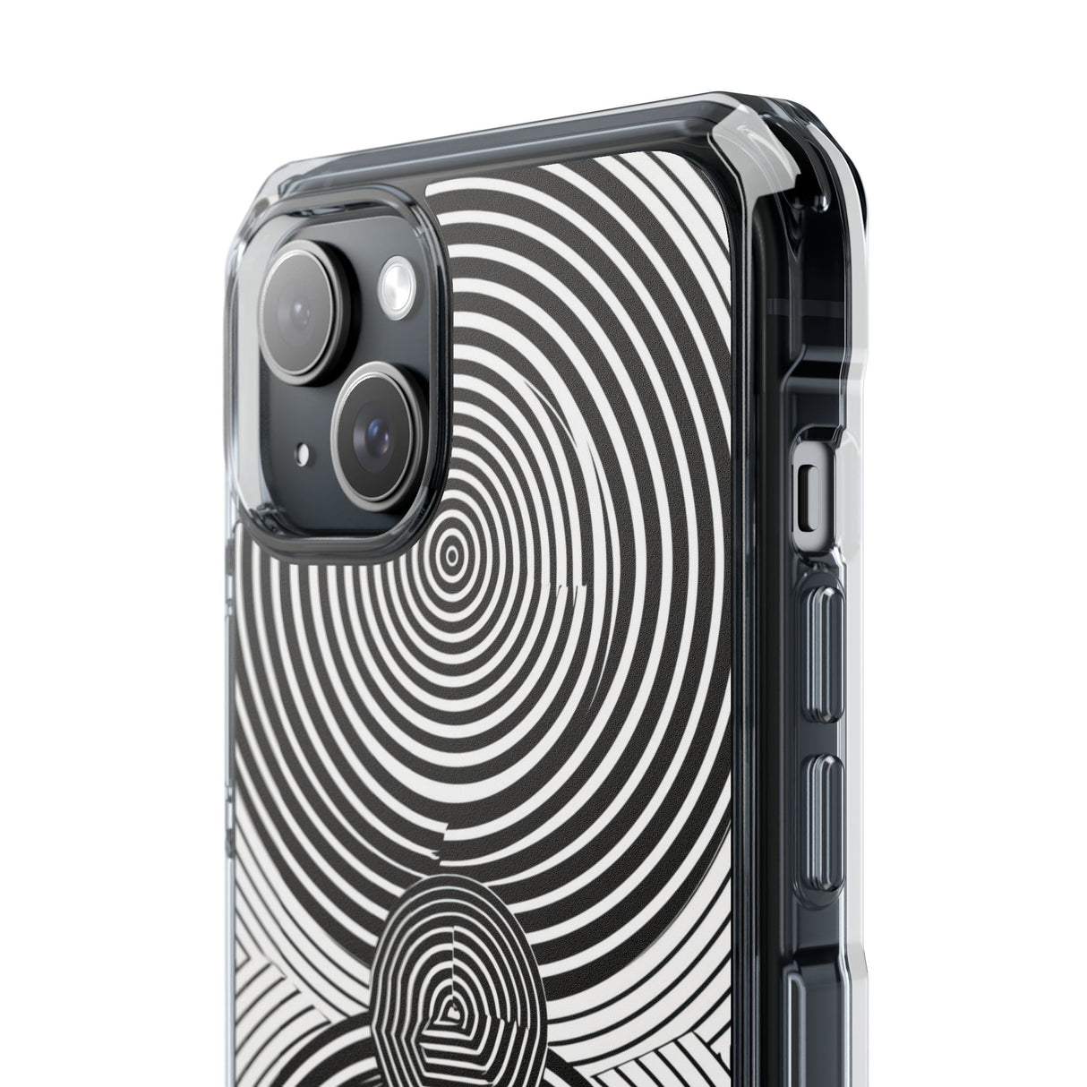 Hypnotic Geometry - Phone Case for iPhone (Clear Impact - Magnetic)