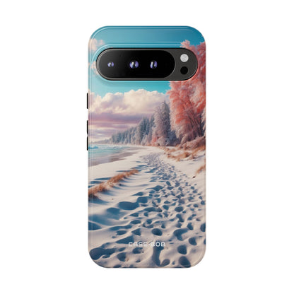 Snowy Footprints Google Pixel 9 Pro XL Case - Tough