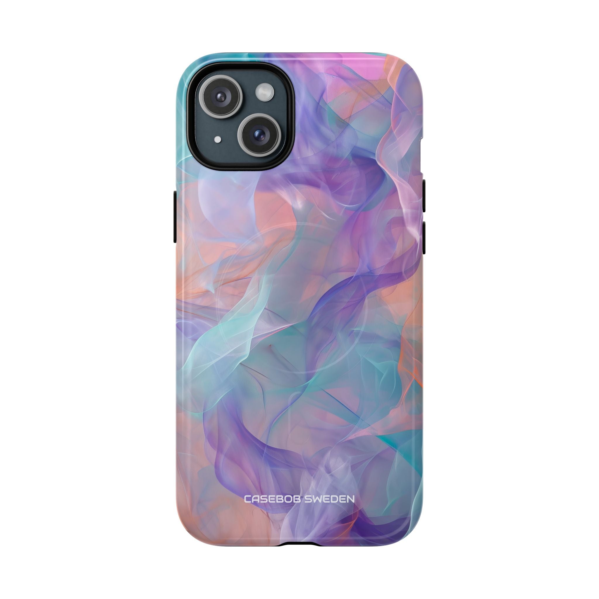 Dreamy Teal Flow - Tough + MagSafe® iPhone 15 Phone Case