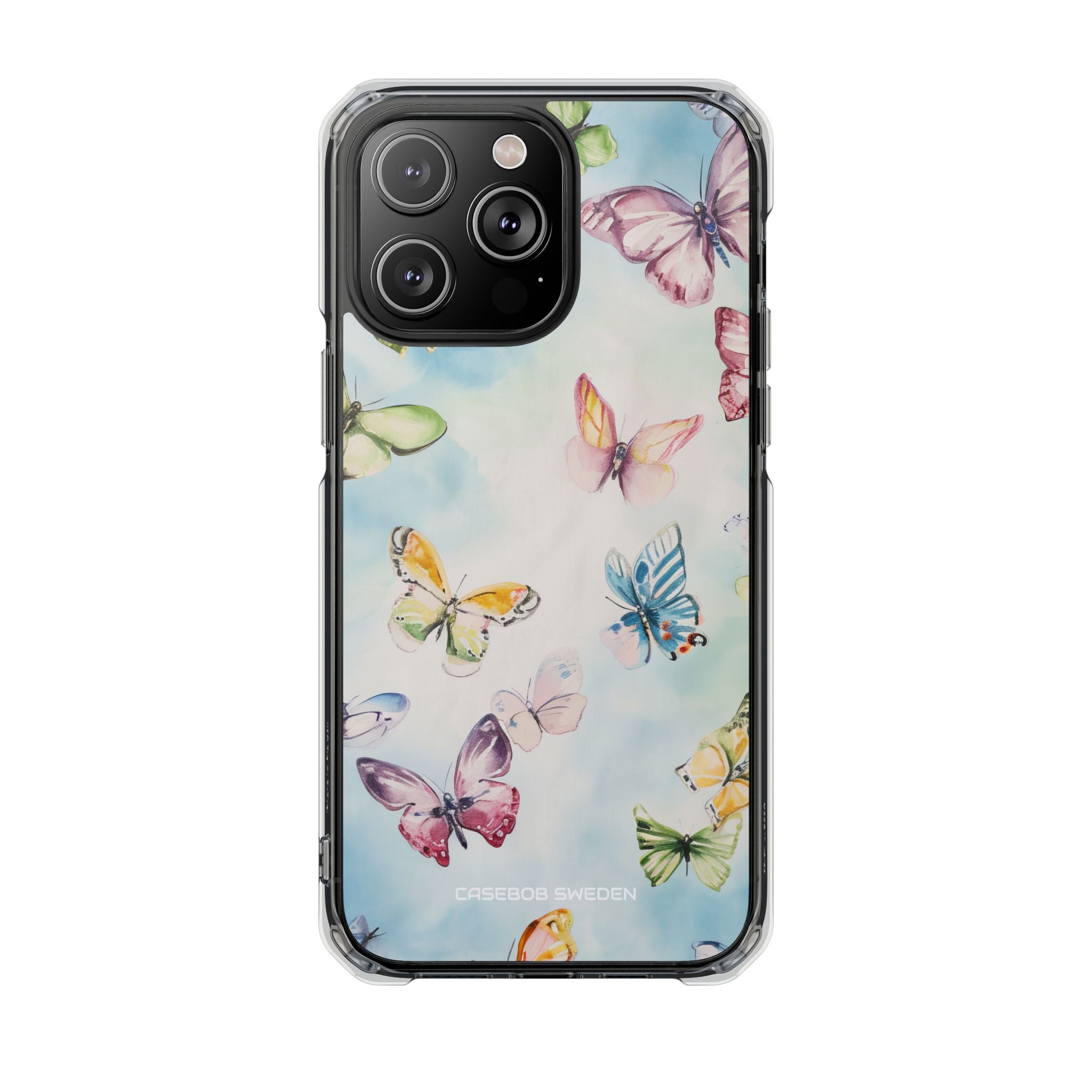 Watercolor Butterfly Bliss - Clear Impact iPhone 14 Phone Case