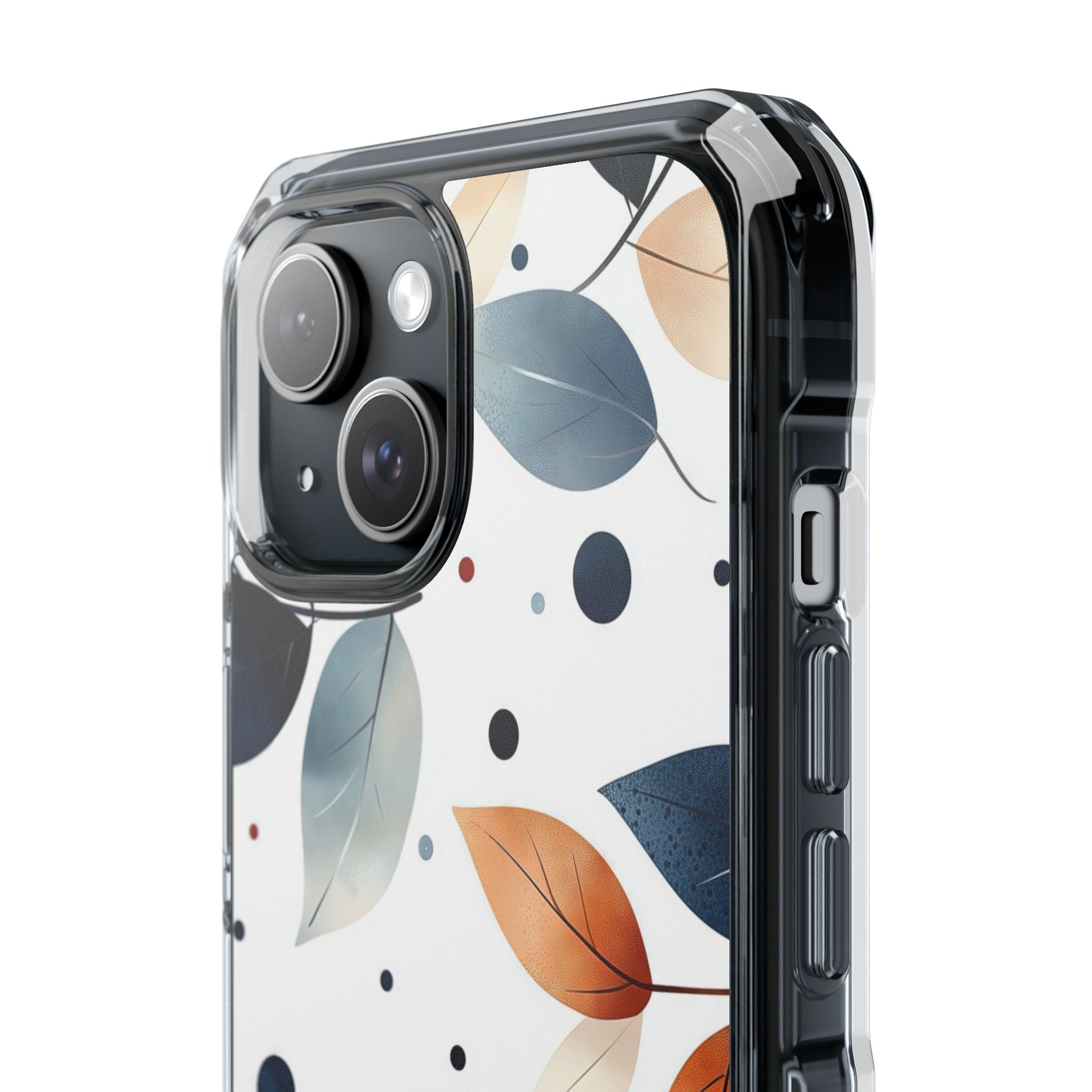 Leaves And Circles iPhone Case - Impact