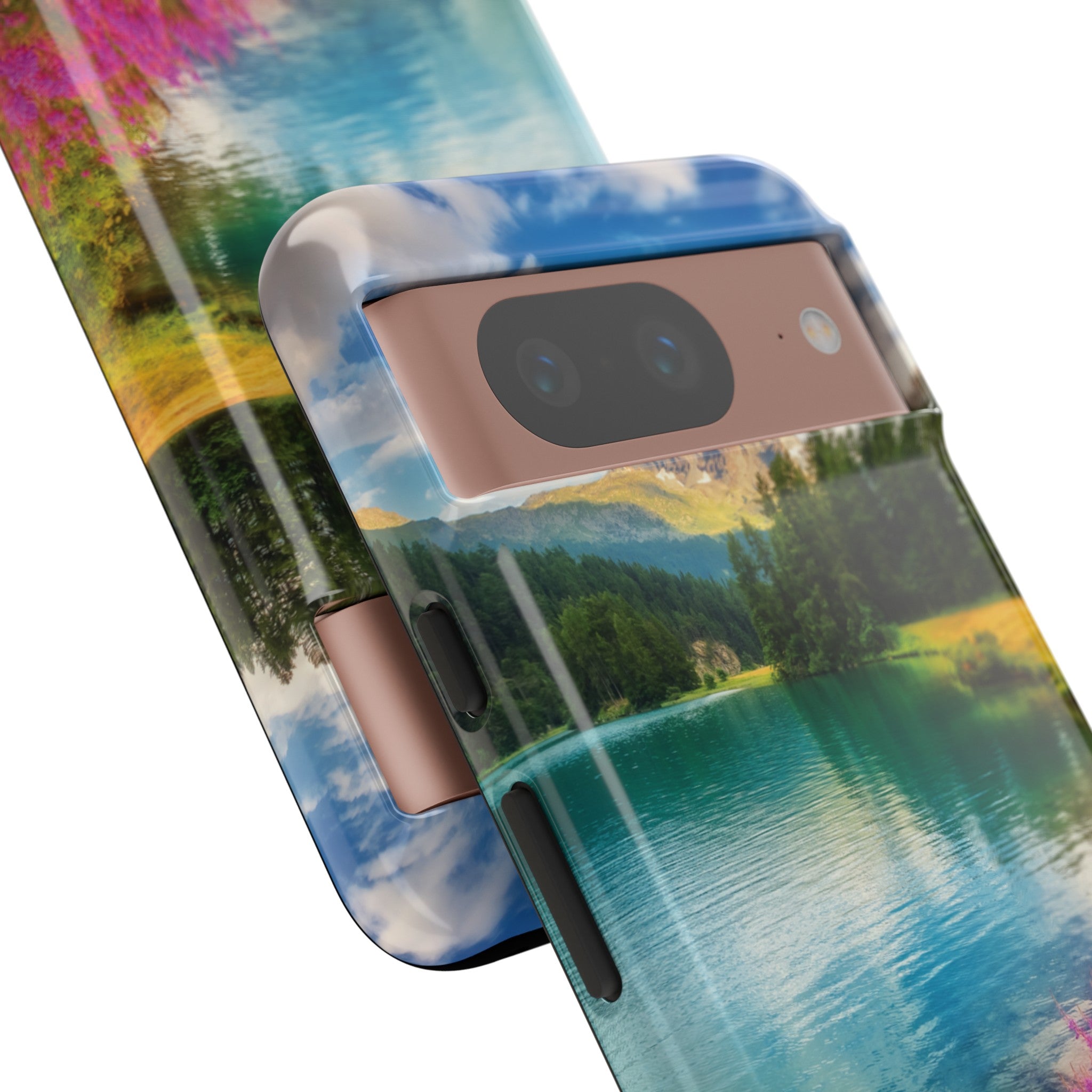 Azure Alpine Lake Phone Case - Protective Phone Case