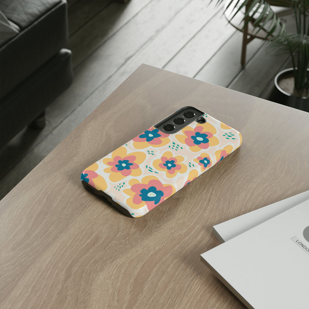 Yellow Happy Flower - Protective Phone Case