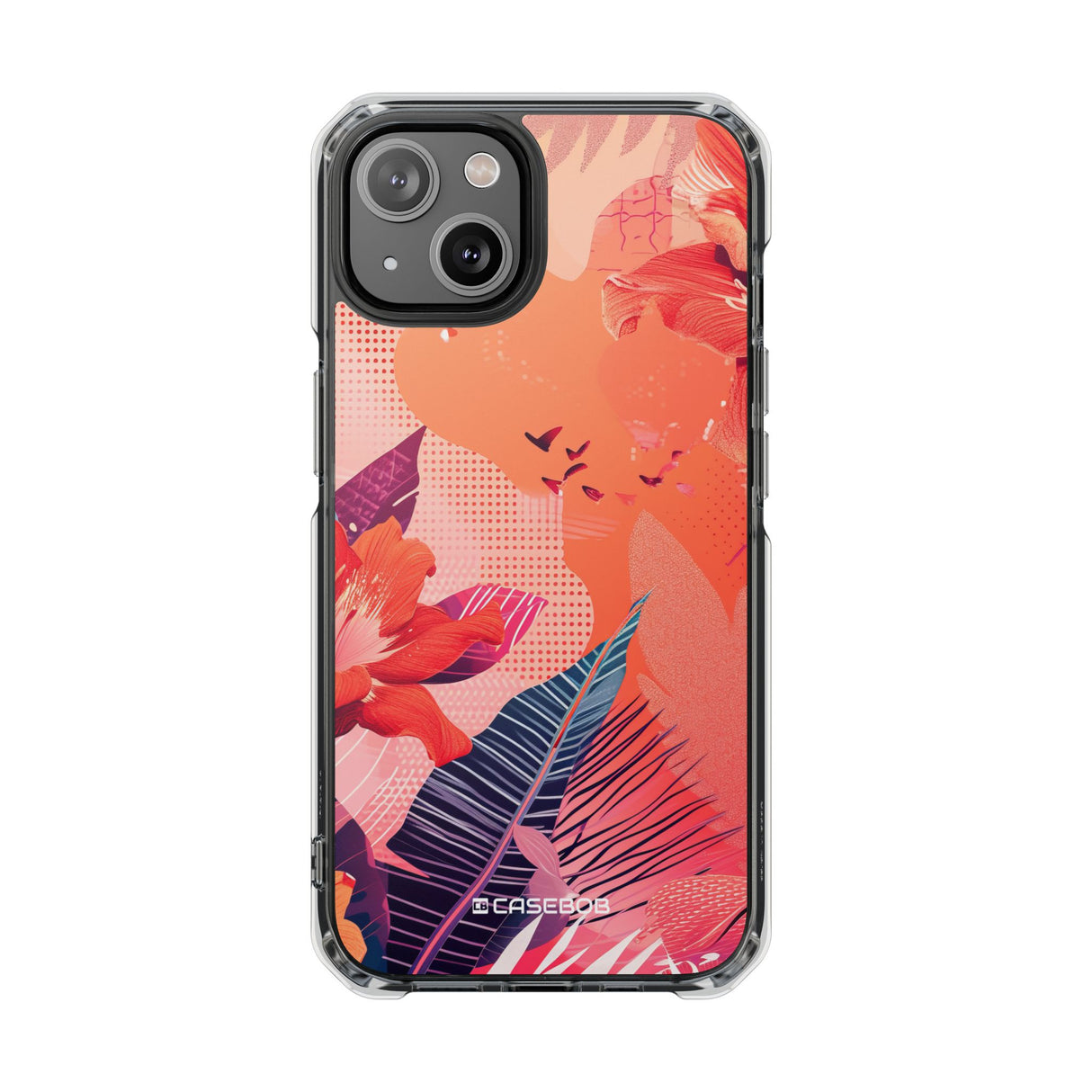 Living Coral Design | Handyhülle für iPhone (Clear Impact Case – magnetisch)