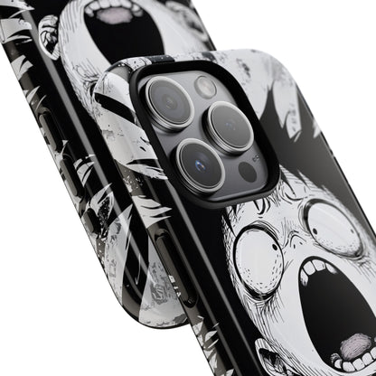 Screaming Stripes iPhone 15 Pro Case - Tough+