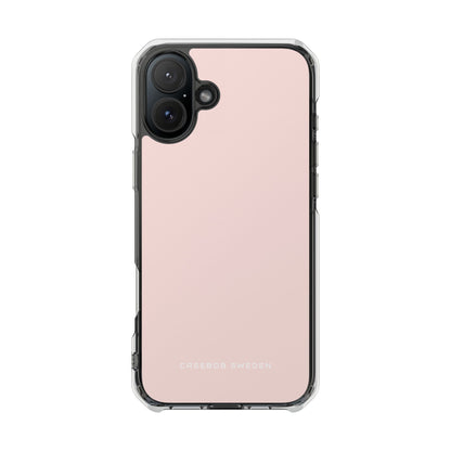 Misty Rose iPhone 16 - Clear Impact Phone Case