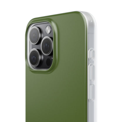 Dark Olive Green iPhone 15 - Flexi Phone Case